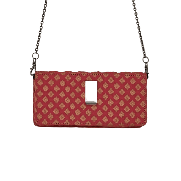 Jacquard Woven Textured Fabric clutch