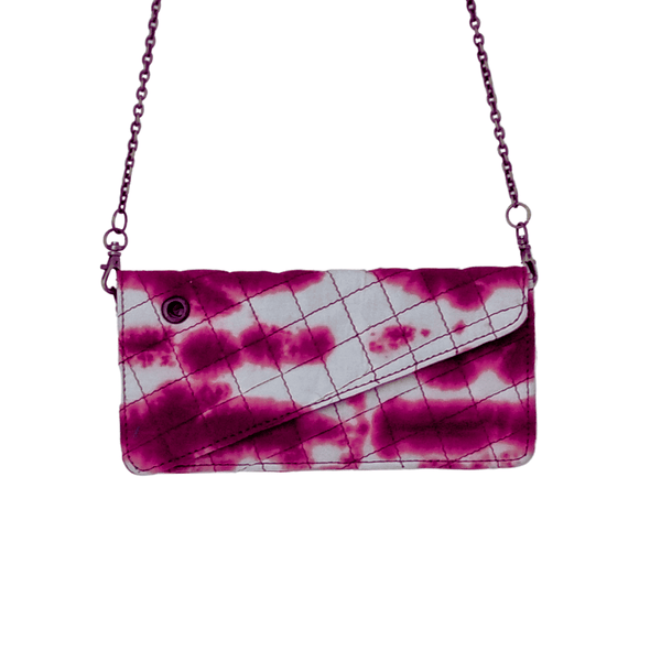 Abstract Tie & Dye Cotton Fabric clutch