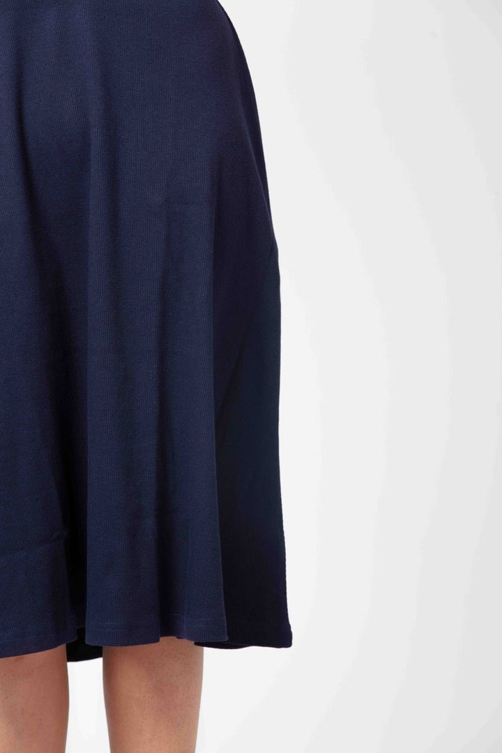 Comfortable and Versatile A-Line Skirts for Women Navy Blue